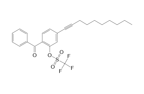 2-Benzoyl-5-(dec-1-ynyl)phenyl Trifluoromethanesulfonate