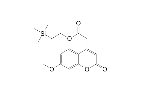 2-(1,1,1-Trimethylsilyl)-ethyl-2-(7-methoxy-2-oxo-2H-chromen-4-yl)-acetat