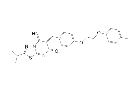 7H-[1,3,4]thiadiazolo[3,2-a]pyrimidin-7-one, 5,6-dihydro-5-imino-2-(1-methylethyl)-6-[[4-[2-(4-methylphenoxy)ethoxy]phenyl]methylene]-, (6Z)-