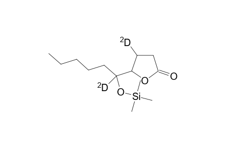 5-[(Trimethylsilyl)oxy]-4-deuteriodecano-4-(deuterio)lactone