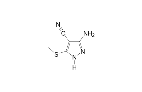 3-Amino-5-methylthio-1H-pyrazole-4-carbonitrile