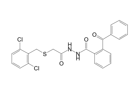 1-(o-benzoylbenzoyl)-2-{[(2,6-dichlorobenzyl)thio]acetyl}hydrazine