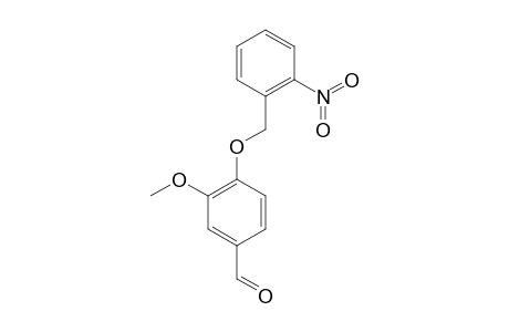 3-METHOXY-4-(ORTHO-NITROBENZYLOXY)-BENZALDEHYDE