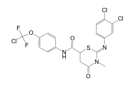 2H-1,3-thiazine-6-carboxamide, N-[4-(chlorodifluoromethoxy)phenyl]-2-[(3,4-dichlorophenyl)imino]tetrahydro-3-methyl-4-oxo-, (2Z)-