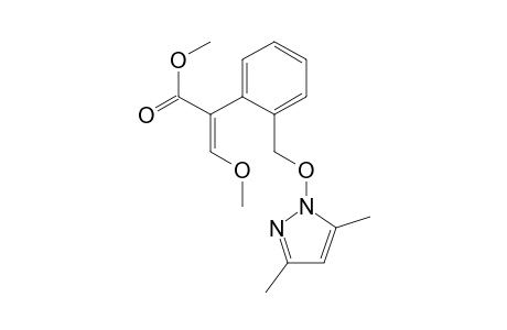 Benzeneacetic acid, 2-[[(3,5-dimethyl-1H-pyrazol-1-yl)oxy]methyl]-alpha-(methoxymethylene)-, methyl ester