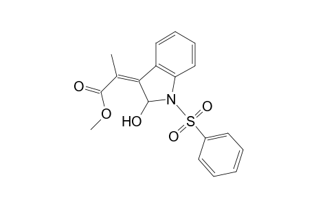 (2Z)-2-(1-besyl-2-hydroxy-indolin-3-ylidene)propionic acid methyl ester