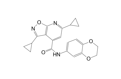 isoxazolo[5,4-b]pyridine-4-carboxamide, 3,6-dicyclopropyl-N-(2,3-dihydro-1,4-benzodioxin-6-yl)-