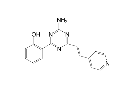 Phenol, 2-[4-amino-6-(2-pyridin-4-ylvinyl)-[1,3,5]triazin-2-yl]-