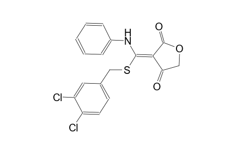 (3E)-3-{anilino[(3,4-dichlorobenzyl)sulfanyl]methylene}-2,4(3H,5H)-furandione