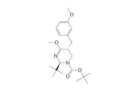 (2S,5R)-2-tert-butyl-5-m-anisyl-6-methoxy-4,5-dihydro-2H-pyrimidine-3-carboxylic acid tert-butyl ester