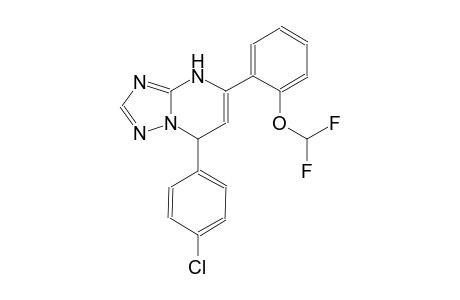 [1,2,4]triazolo[1,5-a]pyrimidine, 7-(4-chlorophenyl)-5-[2-(difluoromethoxy)phenyl]-4,7-dihydro-