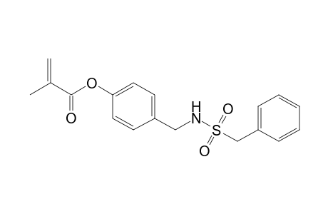 2-Propenoic acid, 2-methyl-, 4-[[[(phenylmethyl)sulfonyl]amino]methyl]phenyl ester
