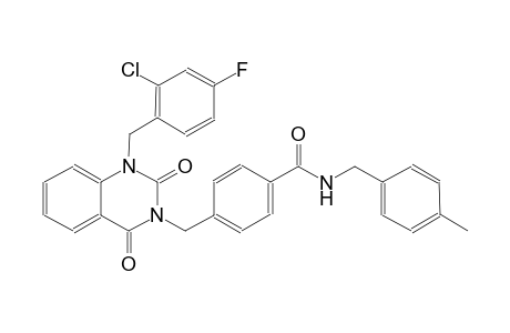 4-[(1-(2-chloro-4-fluorobenzyl)-2,4-dioxo-1,4-dihydro-3(2H)-quinazolinyl)methyl]-N-(4-methylbenzyl)benzamide