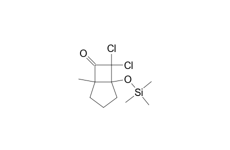 Bicyclo[3.2.0]heptan-6-one, 7,7-dichloro-5-methyl-1-[(trimethylsilyl)oxy]-