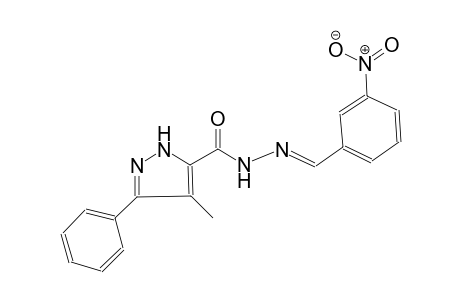 1H-pyrazole-5-carboxylic acid, 4-methyl-3-phenyl-, 2-[(E)-(3-nitrophenyl)methylidene]hydrazide