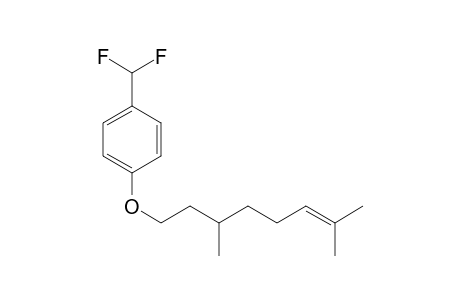 1-(difluoromethyl)-4-(3,7-dimethyloct-6-enoxy)benzene