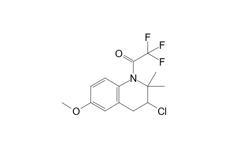 3-Chloro-6-methoxy-2,2-dimethyl-1-trifluoroacetyl-1,2,3,4-tetrahydroquinoline