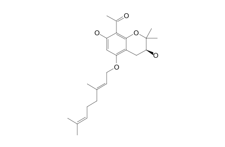 (R,E)-1-(5-(3,7-DIMETHYLOCTA-2,6-DIENYLOXY)-3,7-DIHYDROXY-2,2-DIMETHYLCHROMAN-8-YL)-ETHANONE