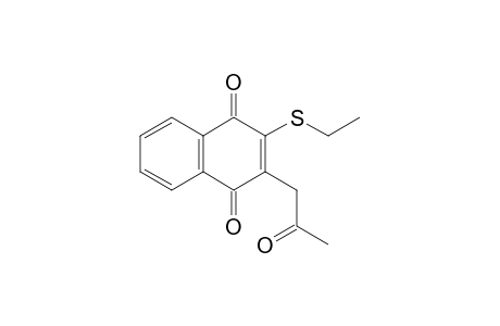 1,4-Naphthalenedione, 2-(ethylthio)-3-(2-oxopropyl)-