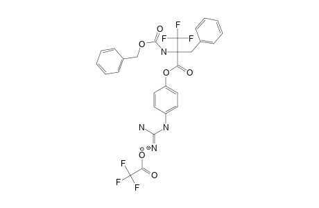 4-GUANIDINOPHENYL-N-(BENZYLOXYCARBONYL)-(ALPHA-TRIFLUOROMETHYL)-PHENYLALANINATE-TRIFLUOROACETATE