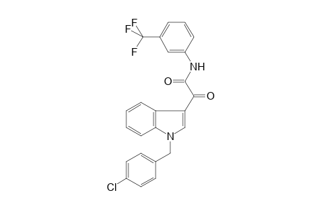1H-Indole-3-acetamide, 1-[(4-chlorophenyl)methyl]-.alpha.-oxo-N-[3-(trifluoromethyl)phenyl]-