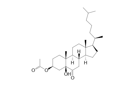 5.beta.-Cholestan-6-one, 3.beta.,5-dihydroxy-, 3-acetate