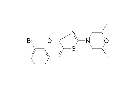 Thiazolin-4(5H)-one, 5-(3-bromobenzylidene)-2-(2,6-dimethylmorpholino)-