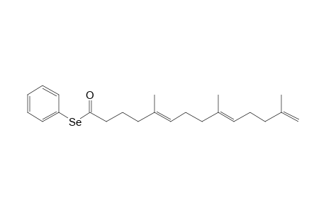 Se-Phenyl (9E,13E)-5,9,13-trimethyltetradeca-5,9,13-trieneselenoate