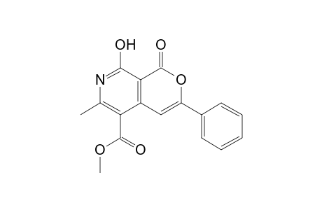 Methyl 8-hydroxy-6-methyl-1-oxo-3-phenyl-1H-pyrano[3,4-c]pyridine-5-carboxylate