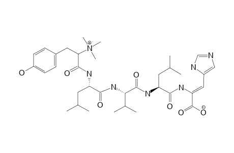 4862F;N,N,N-(TRIMETHYLATED)-TYR-L-LEU-L-VAL-L-LEU-(DEHYDRATED)-HIS