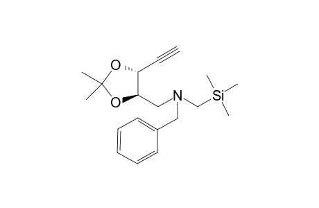 2,2-Dimethyl-5-ethynyl-4-[(N-benzyl-N-trimethylsilylmethyl)aminomethyl]-1,3-dioxolane
