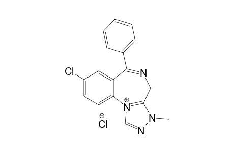 8-Chloro-3-methyl-6-phenyl-4H-s-triazolo[4,3-a][1,4]benzodiazepinium chloride