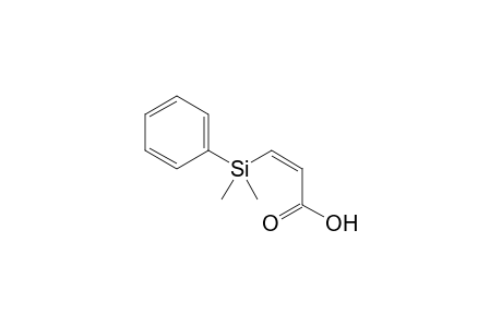 (Z)-3-Dimethyl(phenyl)silylprop-2-enoic acid