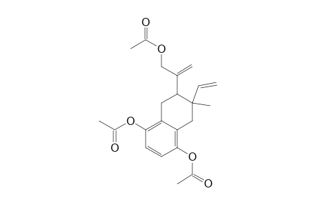 1,4-Naphthalenediol, 6-[1-[(acetyloxy)methyl]ethenyl]-7-ethenyl-5,6,7,8-tetrahydro-7-methyl-, diacetate