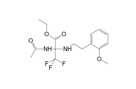 Propanoic acid, 2-(acetylamino)-3,3,3-trifluoro-2-[[2-(2-methoxyphenyl)ethyl]amino]-, ethyl ester