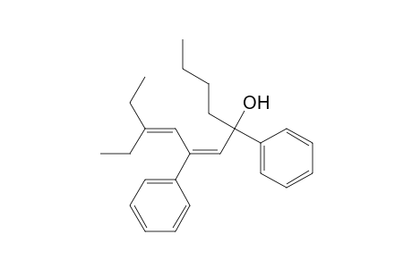 Benzenemethanol, .alpha.-butyl-.alpha.-(4-ethyl-2-phenyl-1,3-hexadienyl)-, (E)-