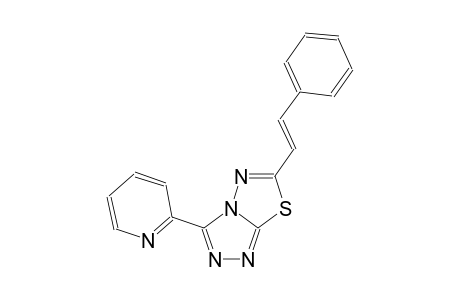 [1,2,4]triazolo[3,4-b][1,3,4]thiadiazole, 6-[(E)-2-phenylethenyl]-3-(2-pyridinyl)-