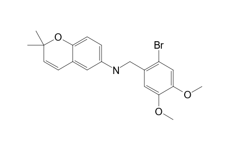 N-(2-BROMO-4,5-DIMETHOXYBENZYL)-2,2-DIMETHYL-6-CHROMENYLAMINE