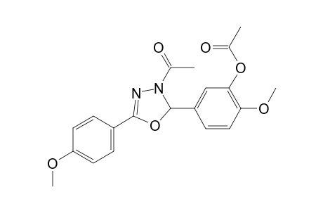 [5-[3-acetyl-5-(4-methoxyphenyl)-2H-1,3,4-oxadiazol-2-yl]-2-methoxy-phenyl] acetate (autogenerated)