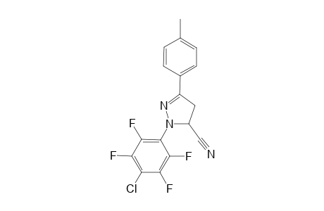 1-(4-Chloro-2,3,5,6-tetrafluoro)phenyl-3(4-methylphenyl)-5-cyano-4,5-dihydropyrazole