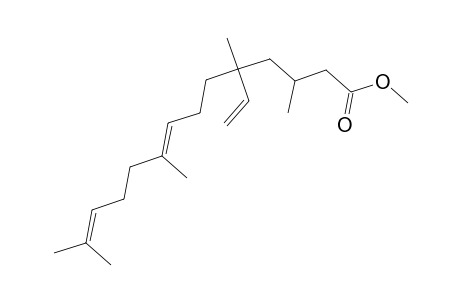 8,12-Tetradecadienoic acid, 5-ethenyl-3,5,9,13-tetramethyl-, methyl ester