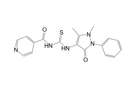 thiourea, N-(2,3-dihydro-1,5-dimethyl-3-oxo-2-phenyl-1H-pyrazol-4-yl)-N'-(4-pyridinylcarbonyl)-