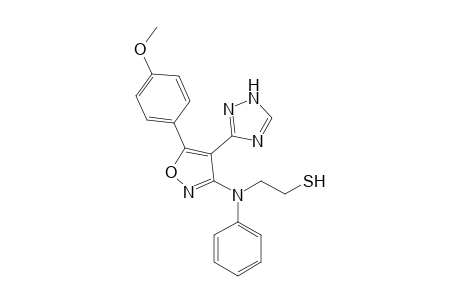 3-{[3''-(N-Phenyl-N-mercaptoethylamino)-5''-(p-methoxyphenyl)]isoxazol-4'-yl}-1,2,4-triazole