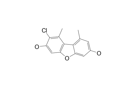2-CHLORO-3,7-DIHYDROXY-1,9-DIMETHYLDIBENZOFURAN