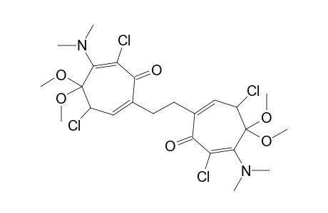 1,2-Bis(3,6-dichloro-4,4-dimethoxy5-methylamino-7-oxo-1,5-cycloheptadienyl)ethane