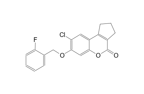 8-chloro-7-[(2-fluorobenzyl)oxy]-2,3-dihydrocyclopenta[c]chromen-4(1H)-one