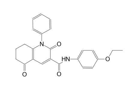 3-quinolinecarboxamide, N-(4-ethoxyphenyl)-1,2,5,6,7,8-hexahydro-2,5-dioxo-1-phenyl-