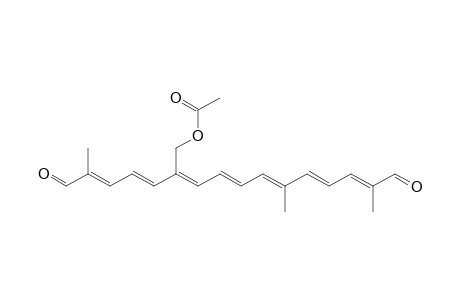 8,8'-Diapo-.psi.,.psi.-carotenedial, 20-(acetyloxy)-