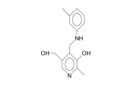 N-(<3-Hydroxy-5-hydroxymethyl-2-methyl-pyrid-4-yl>-methyl)-3-toluidine