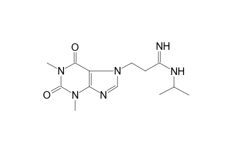 3-(1,3-dimethyl-2,6-dioxo-7-purinyl)-N'-propan-2-ylpropanimidamide